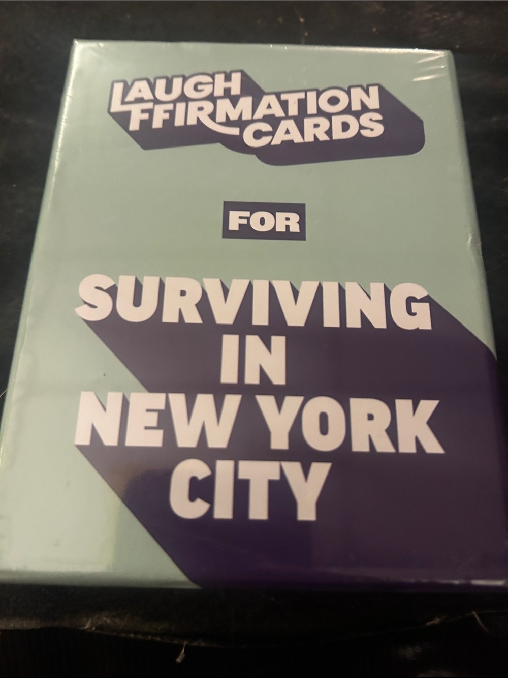 Laughffirmation Cards for Surviving in New York City - Mint & Navy